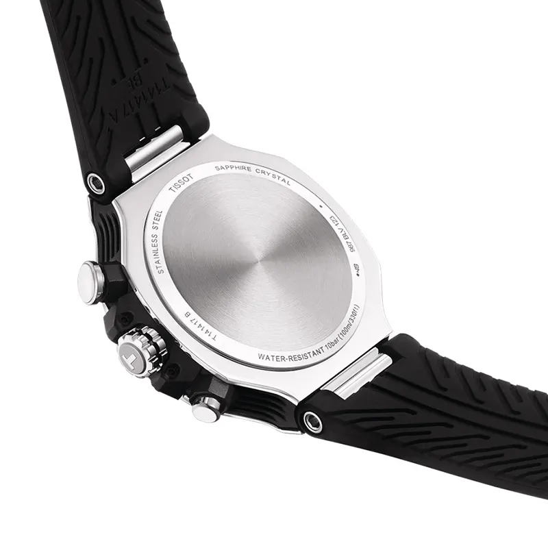 Tissot T-Race Swiss White Chronograph Dial Sporty Men’s Watch- T141.417.17.011.00